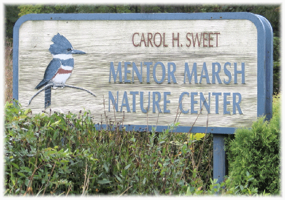 Mentor Marsh nature center sign